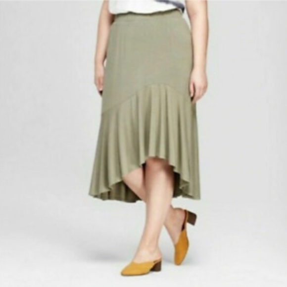 🆕 Ava & Viv Asymmetrical Skirt 4X NWOT - Picture 1 of 4